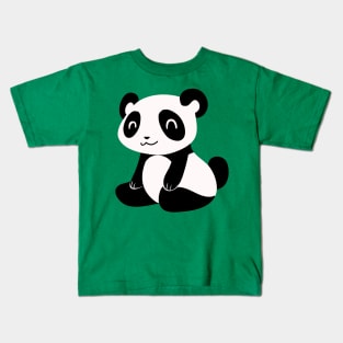 Happy Cartoon Panda Kids T-Shirt